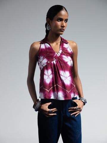 Clamp Dyed Blouse